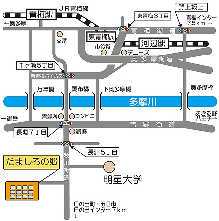 所在地の地図